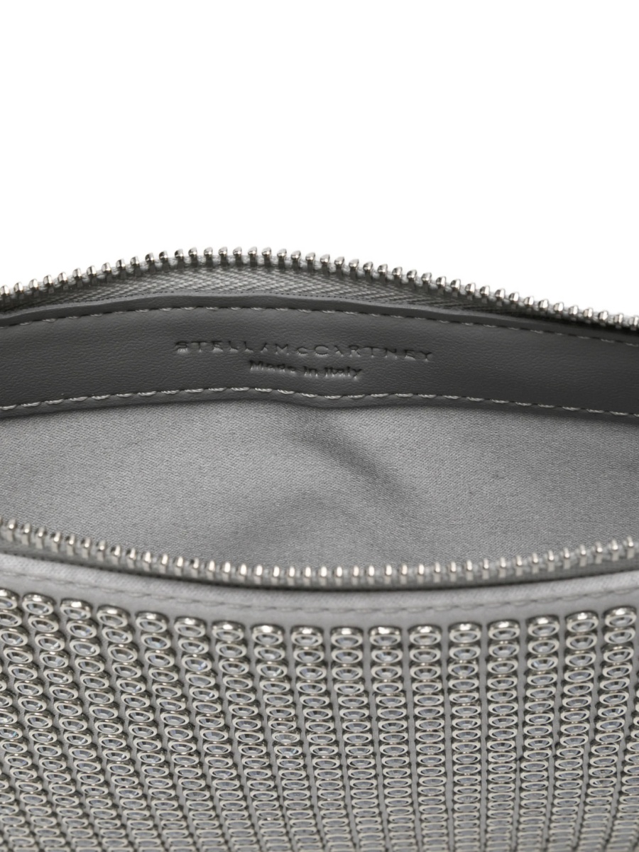 Geanta de umar Stella McCartney gri din material textil - Img 5