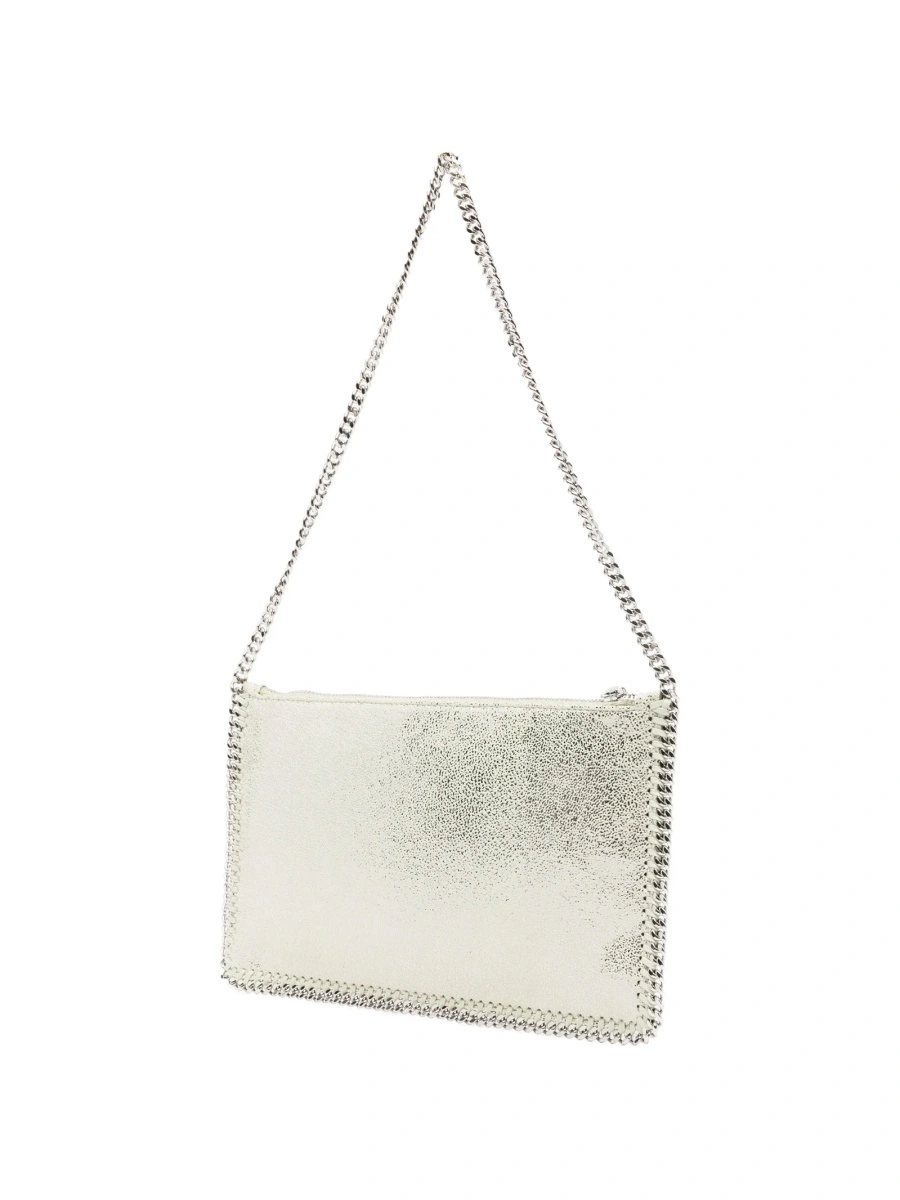 Geanta de umar Stella McCartney verde din material textil - Img 3