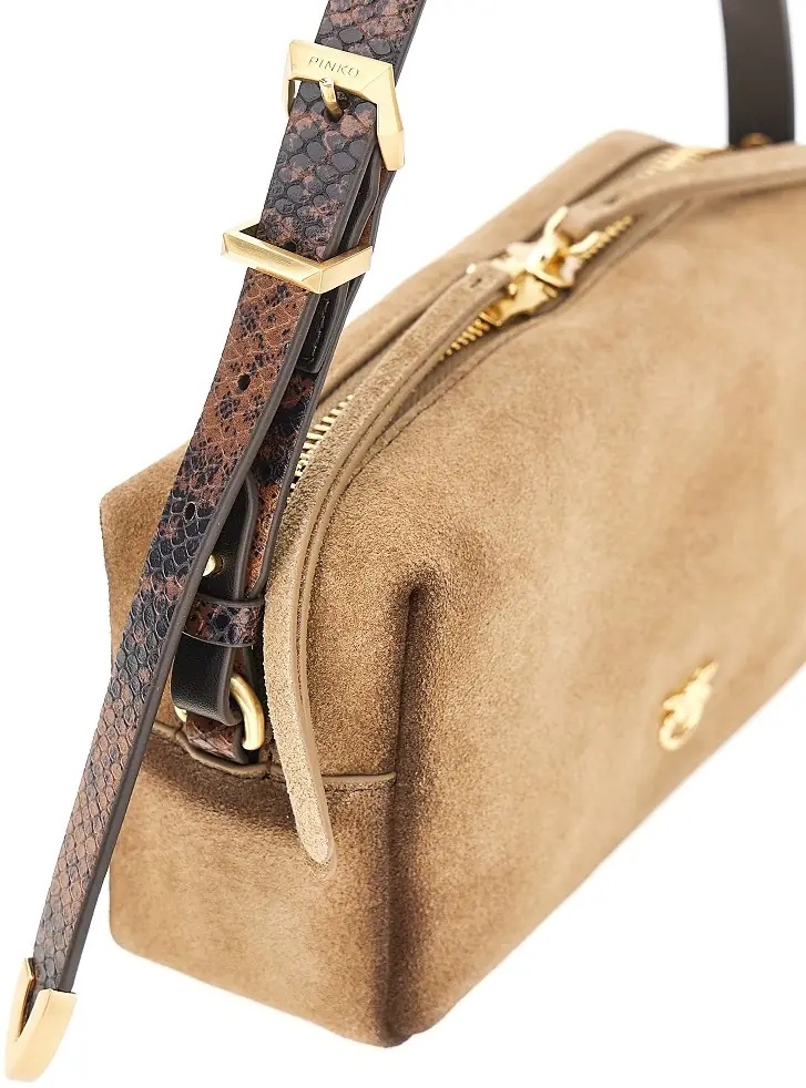Geanta de umar Suede leather Mini crossbody bag - Img 4