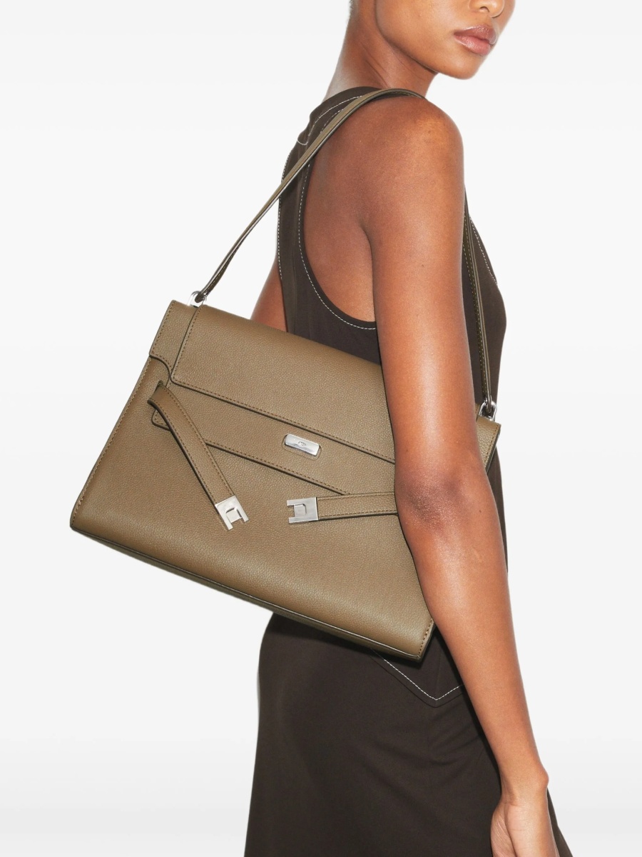 Geanta de umar Tory Burch maro din piele - Img 2