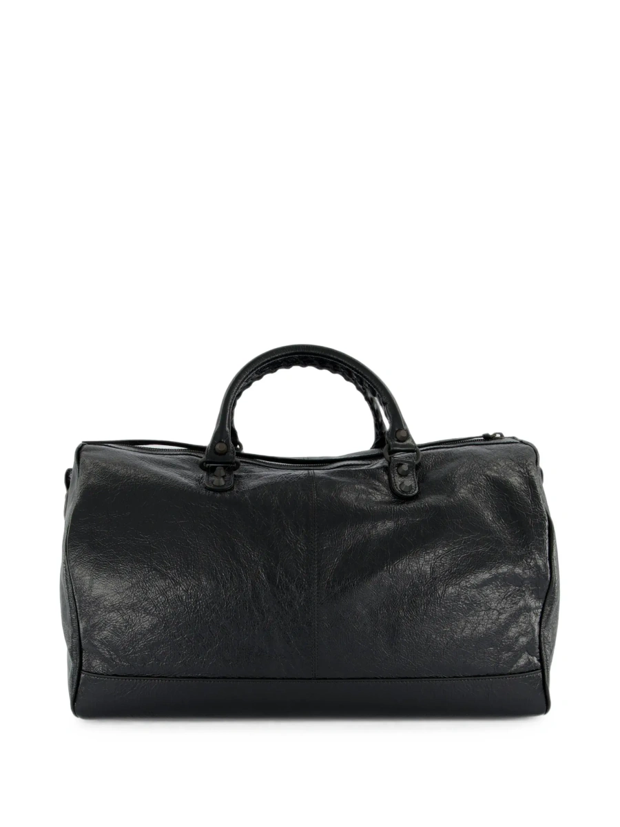 Geanta de voiaj Balenciaga neagra din piele - Img 4