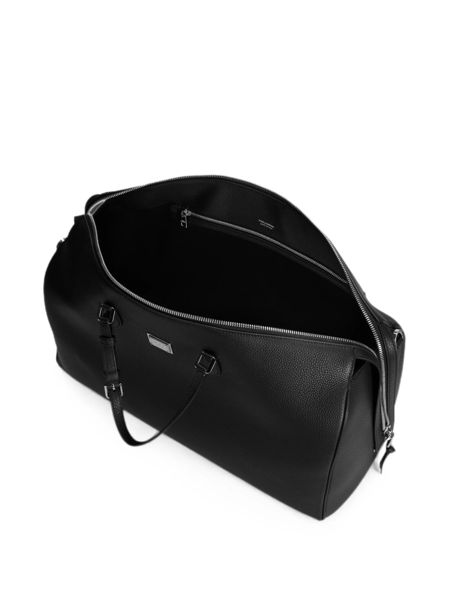 Geanta de voiaj Dolce &amp; Gabbana neagra din piele si pvc - Img 4