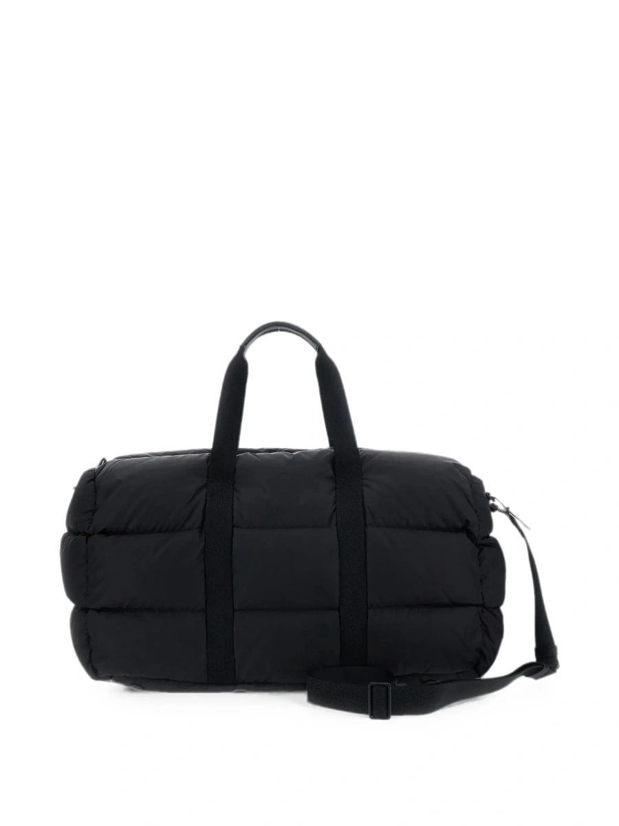 Geanta de voiaj Moncler neagra din material textil - Img 4