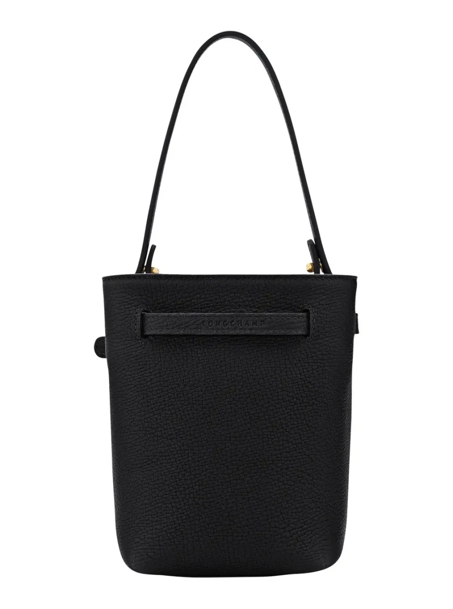 Geanta mini Longchamp neagra din piele - Img 2