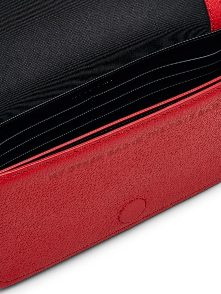 Geanta mini Marc Jacobs rosie din piele - Img 5