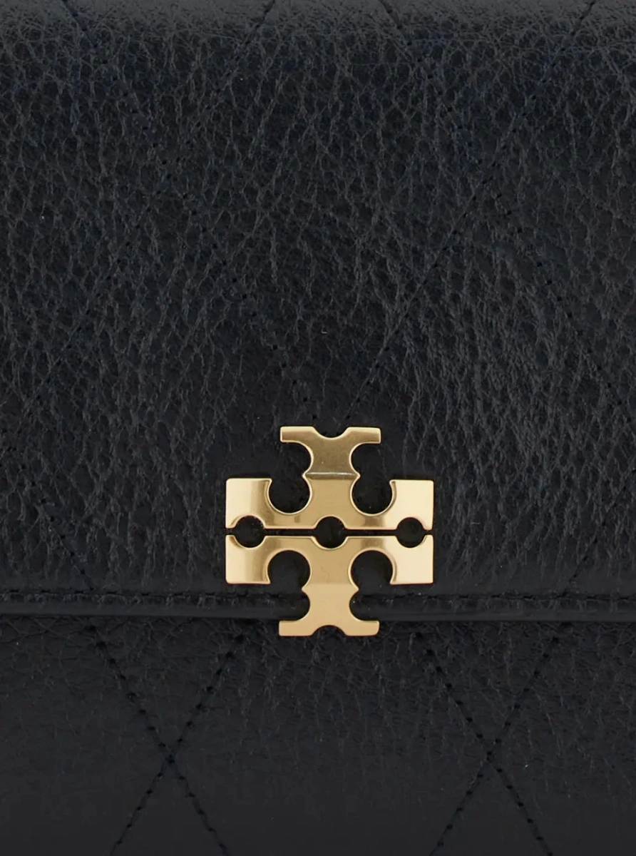 Geanta mini Tory Burch neagra din piele 'Charlie' - Img 3