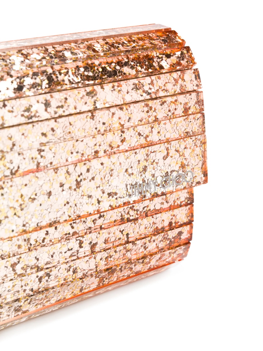 Geanta plic Jimmy Choo aurie din acrilic - Img 4