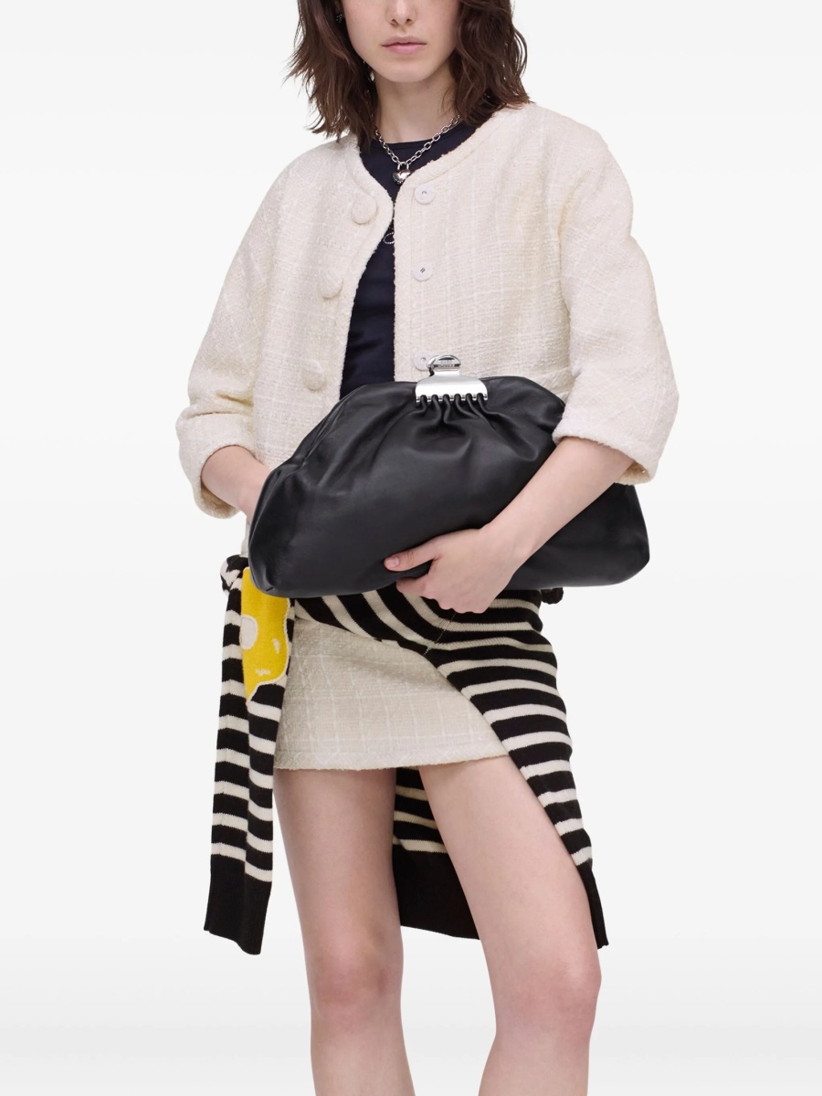 Geanta plic Marc Jacobs neagra din piele - Img 2