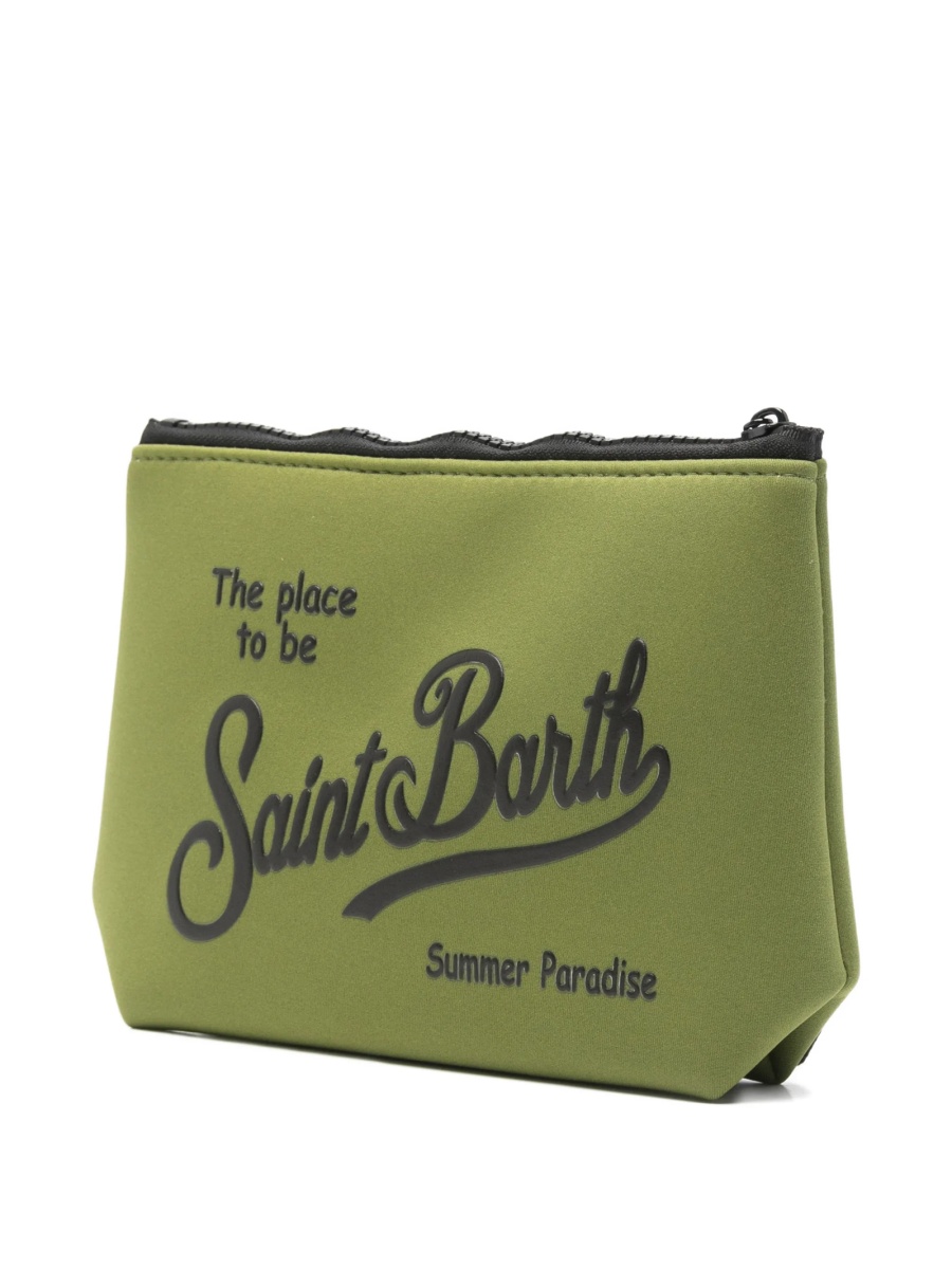 Geanta plic Mc2 Saint Barth verde din polyester si cauciuc sintetic - Img 3
