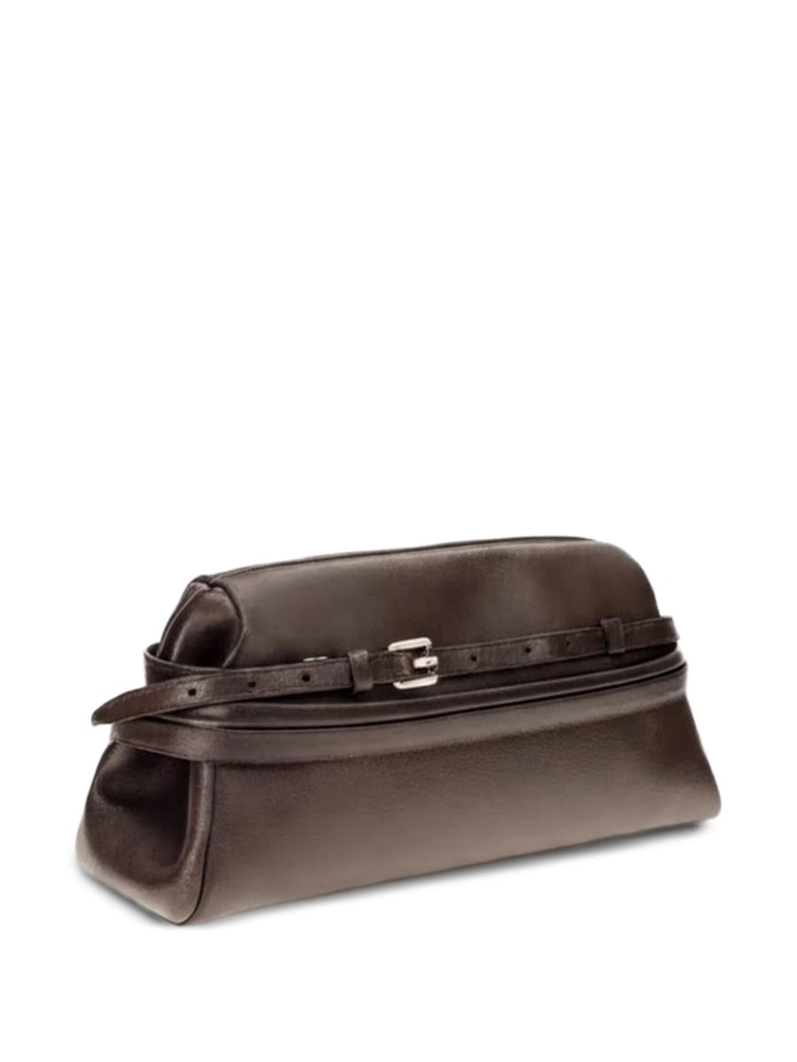 Geanta plic Moschino maro din piele - Img 3