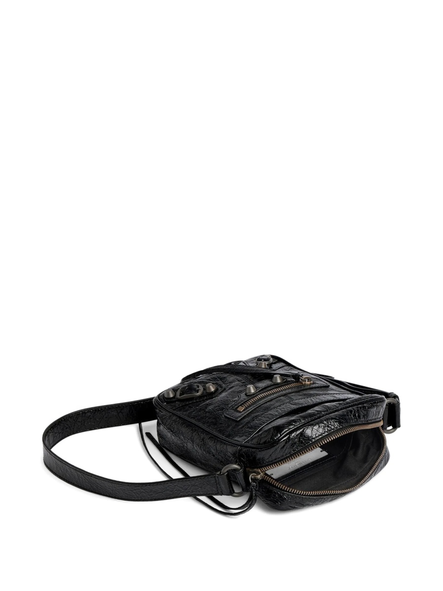 Geanta tip postas Balenciaga neagra din piele - Img 4