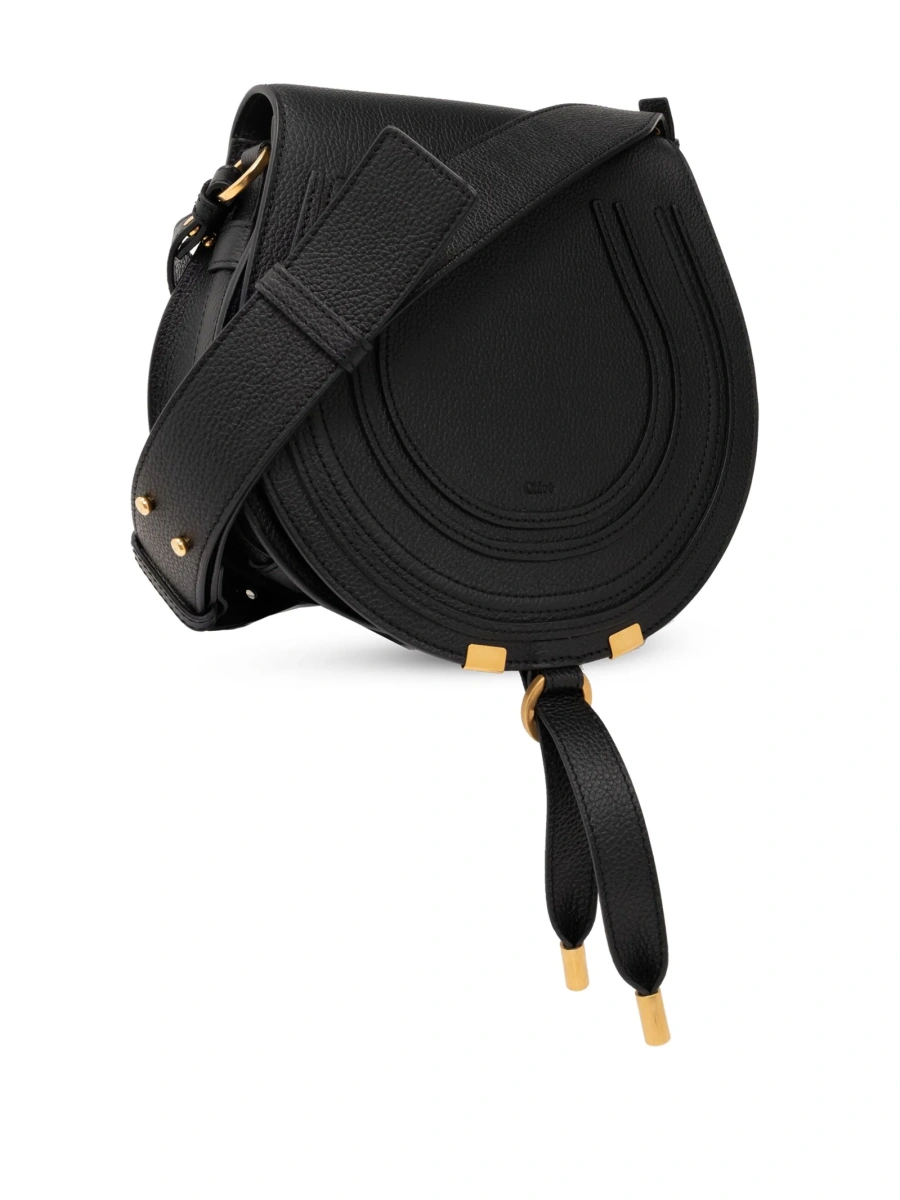 Geanta tip postas Chloe marcie neagra din piele - Img 4