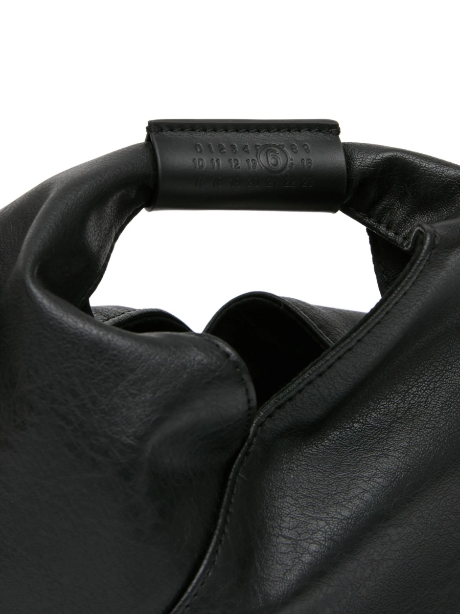 Geanta tip postas MM6 Maison Margiela neagra din piele - Img 4