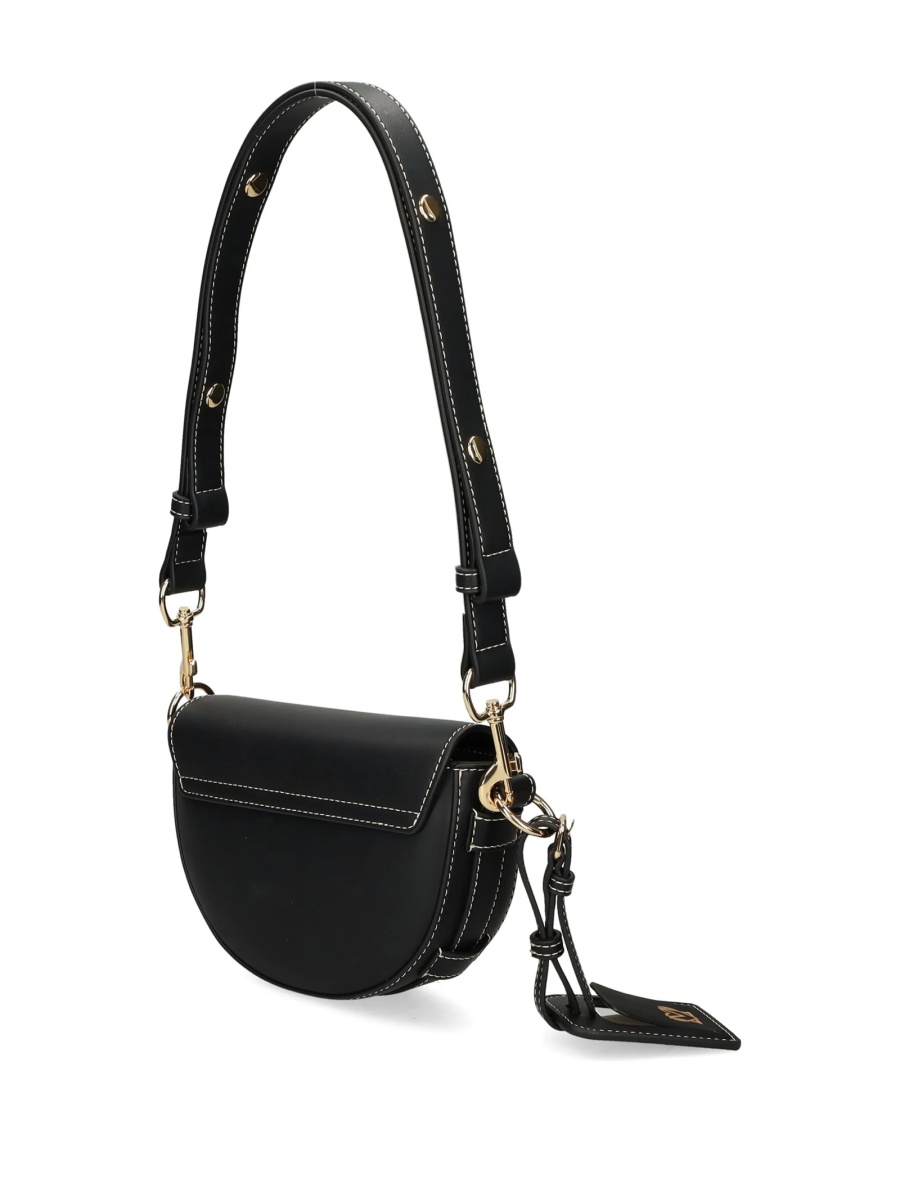Geanta tip postas Moschino neagra din poliuretan - Img 2