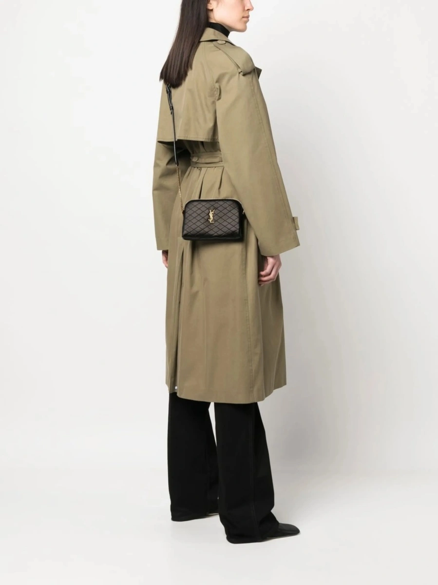 Geanta tip postas Saint Laurent neagra din piele - Img 2