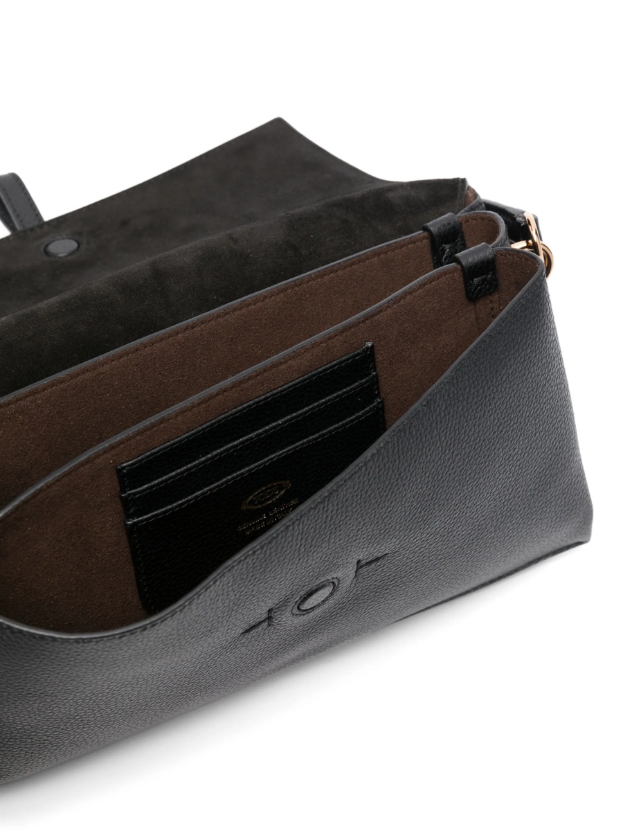 Geanta tip postas TOD'S neagra din piele - Img 5