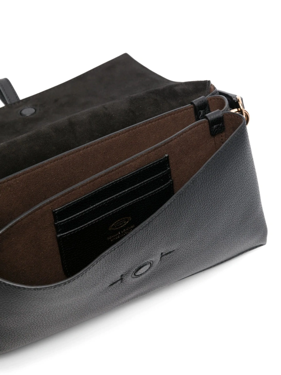Geanta tip postas TOD'S neagra din piele - Img 5