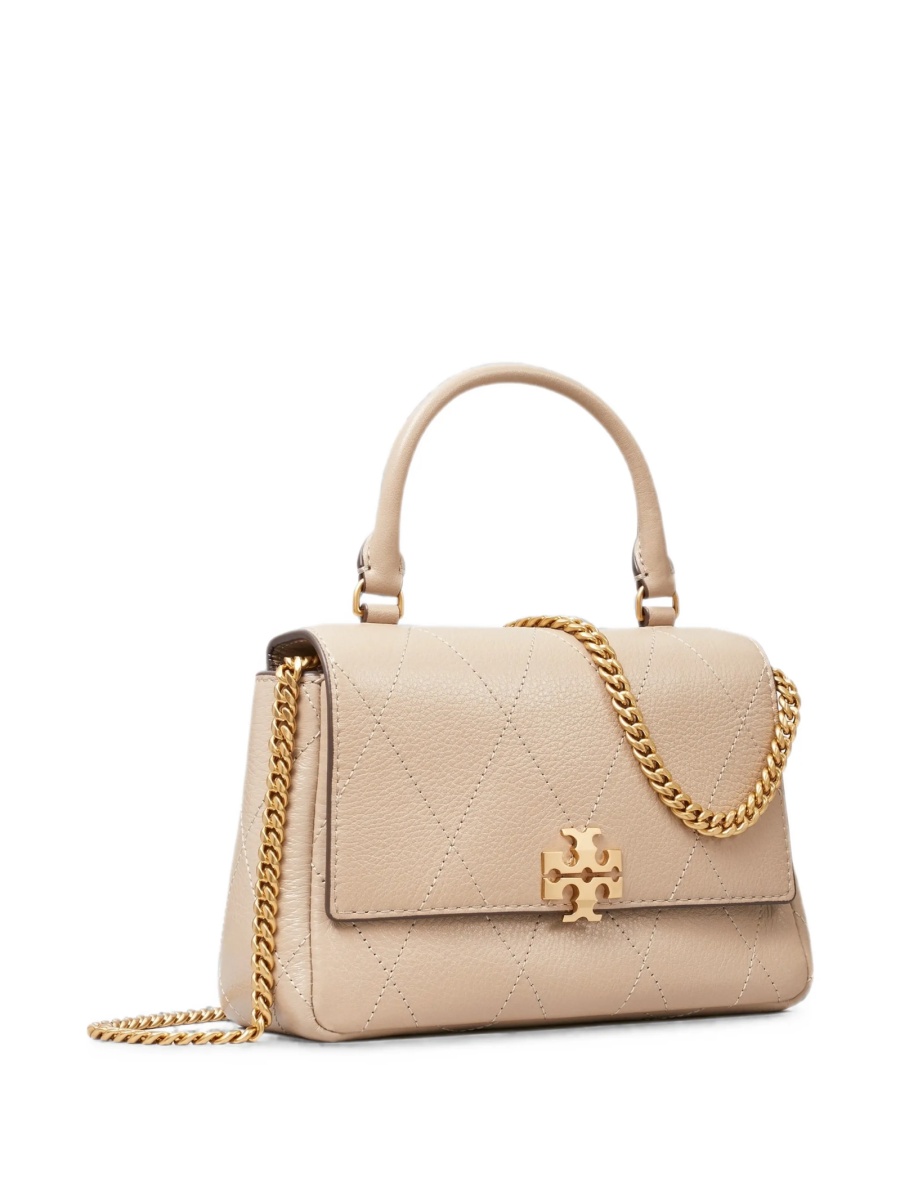 Geanta tip postas Tory Burch neutra din piele - Img 2