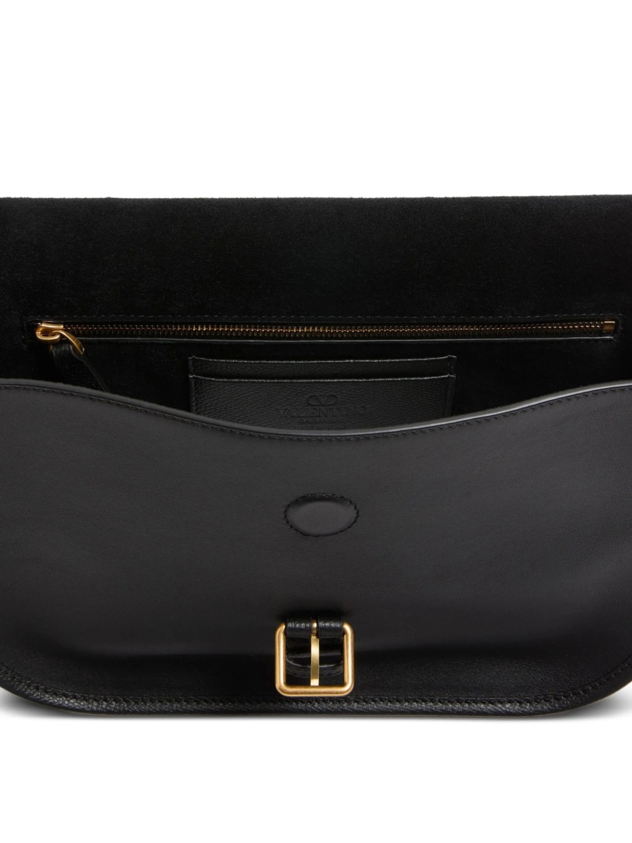Geanta tip postas Valentino Garavani neagra din piele - Img 5