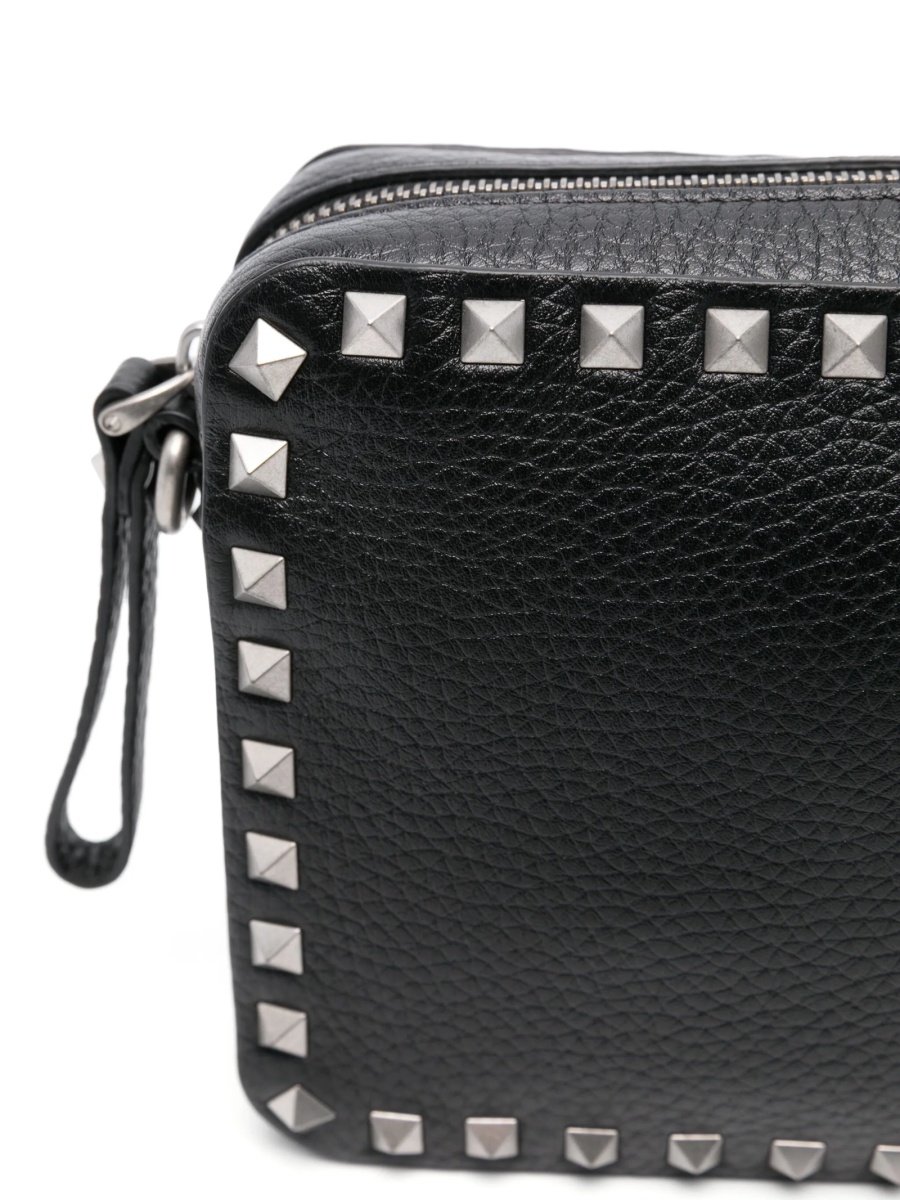 Geanta tip postas Valentino Garavani Rockstud neagra din piele - Img 4