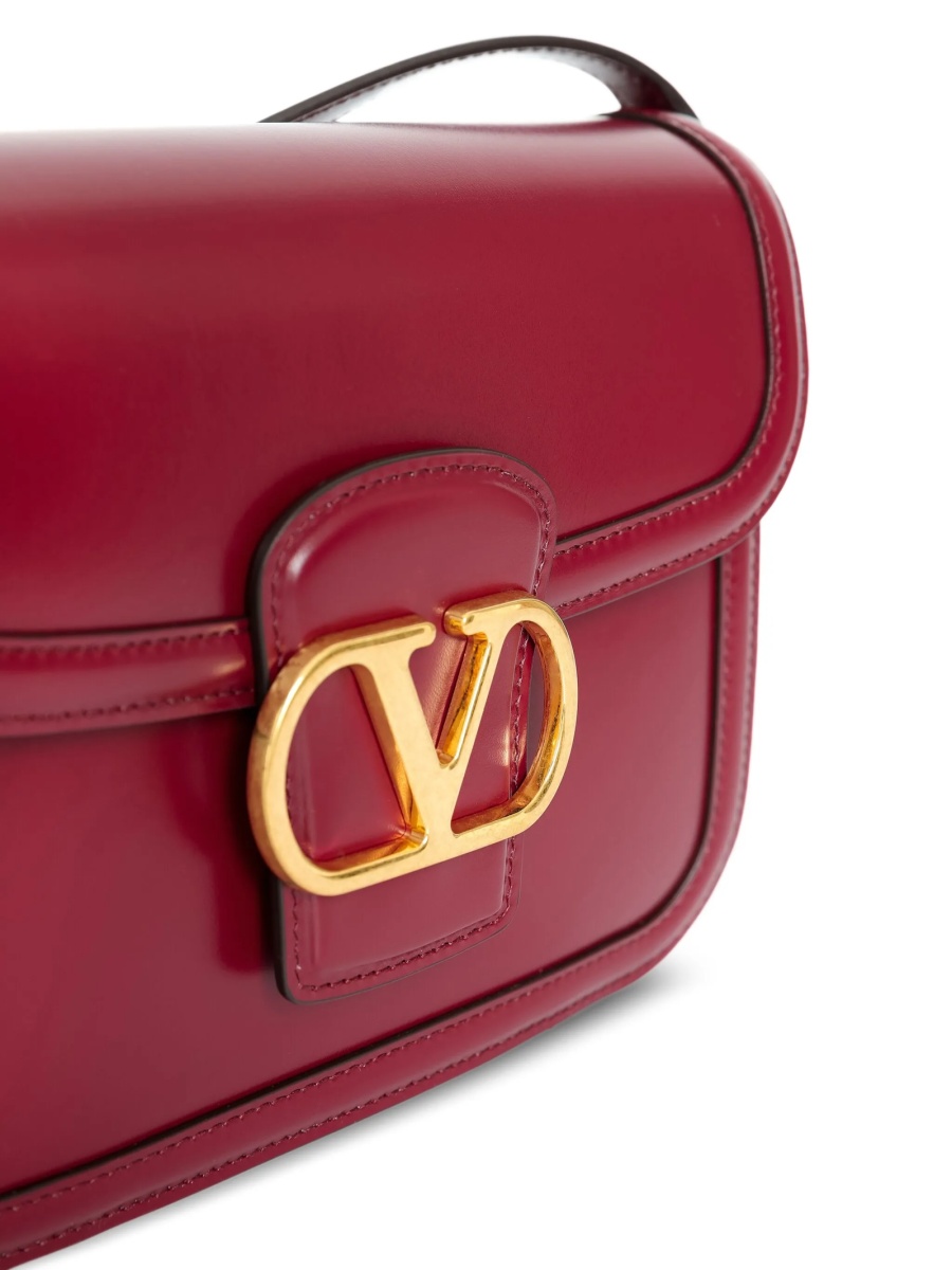 Geanta tip postas Valentino Garavani rosie din piele - Img 3