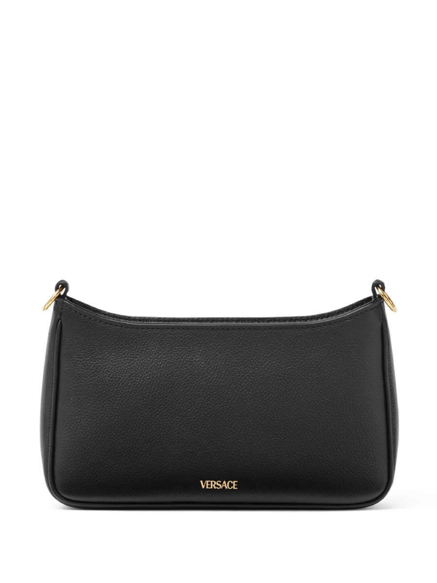 Geanta tip postas Versace La Medusa neagra din piele - Img 3