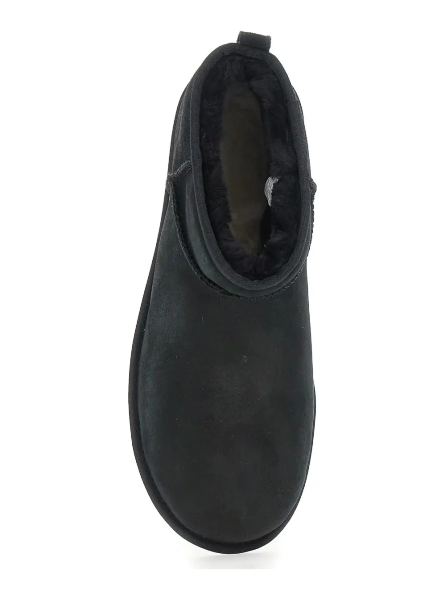 Ghete UGG 'Classic Ultra Mini' negre din piele intoarsa - Img 4