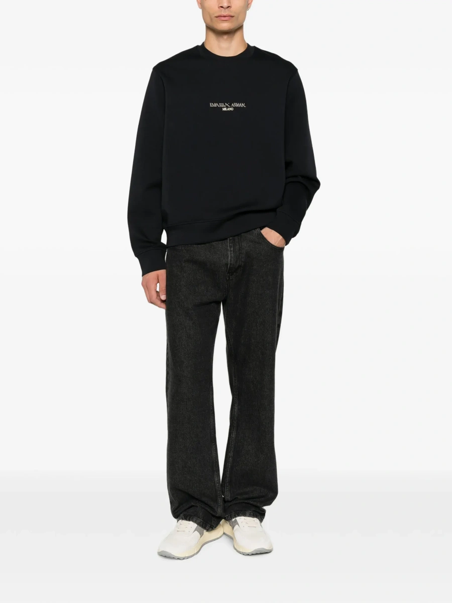 Hanorac Emporio Armani albastru din bumbac - Img 4