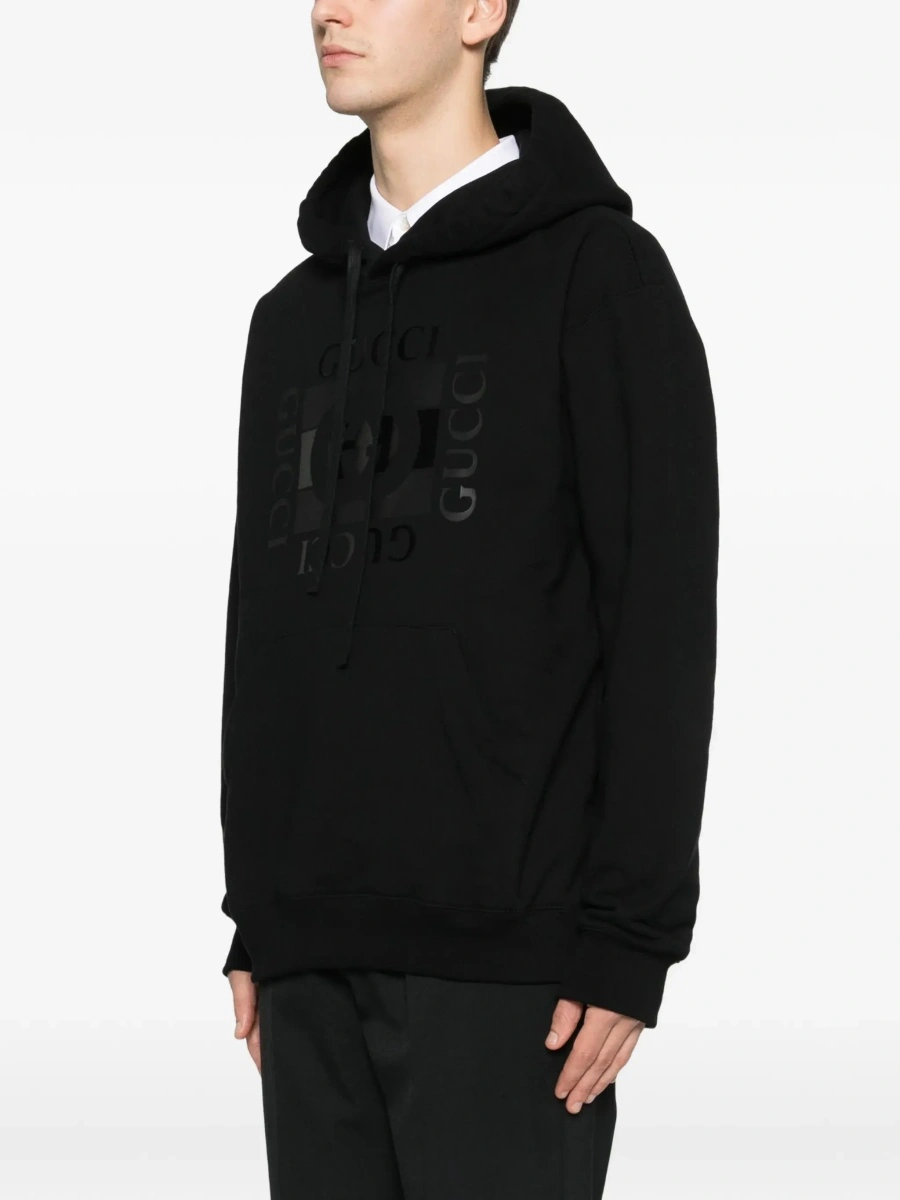 Hanorac Gucci negru din bumbac - Img 5