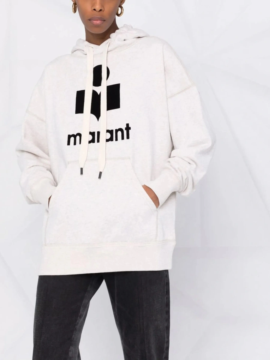 Hanorac Isabel Marant alb din bumbac - Img 7