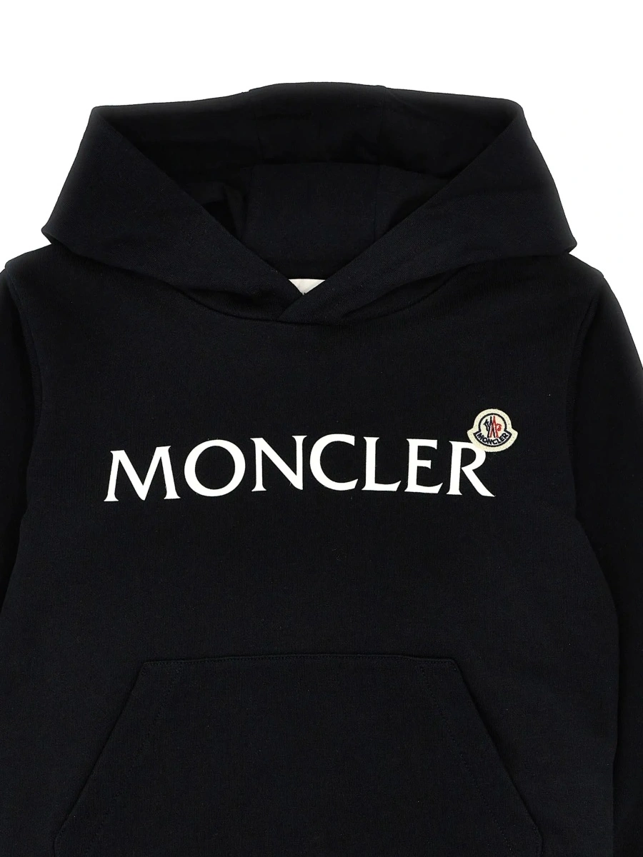 Hanorac Moncler negru din bumbac - Img 5