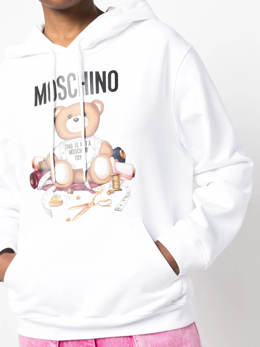 Hanorac Moschino alb - Img 5