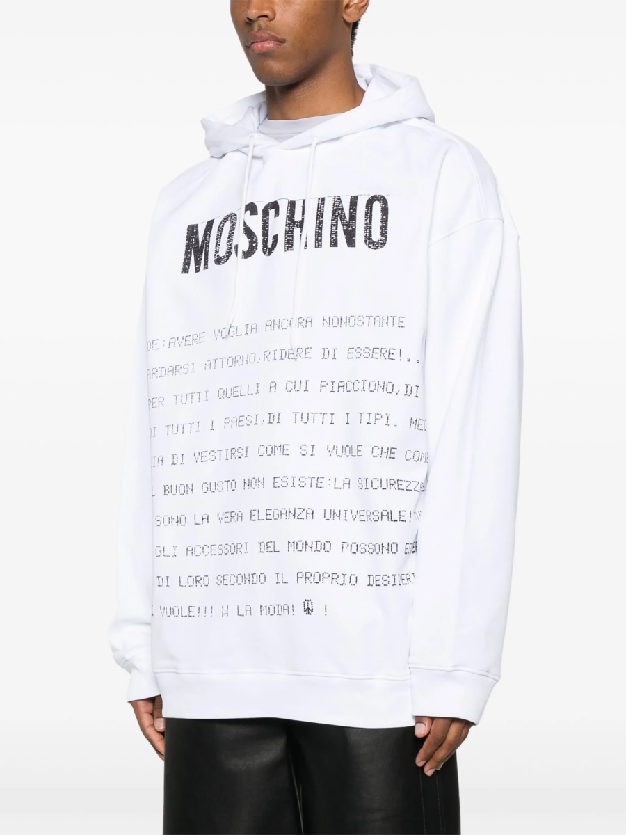 Hanorac Moschino alb - Img 3