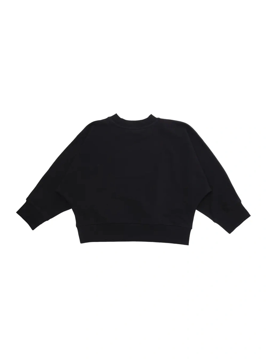 Hanorac MoschinoS negru din bumbac 'Logo' - Img 2