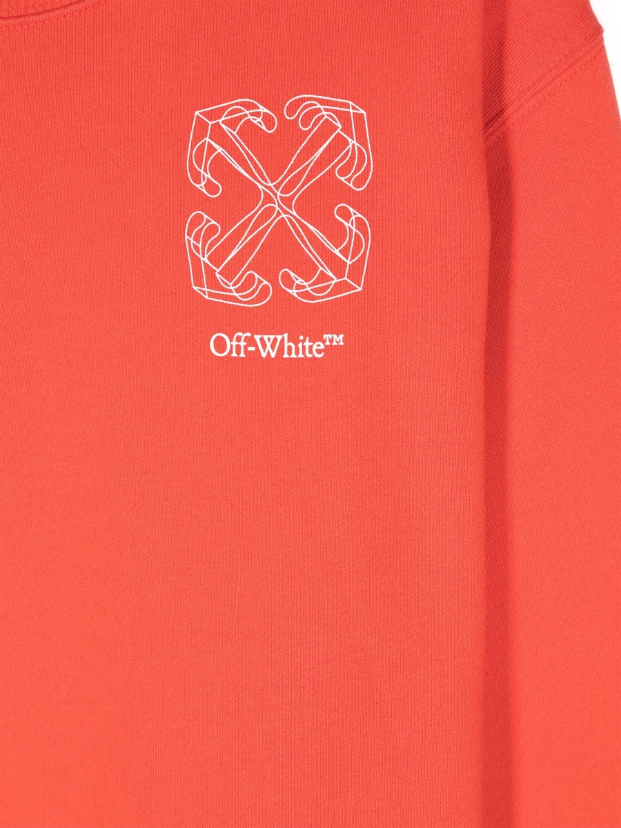 Hanorac Off-White rosu - Img 3