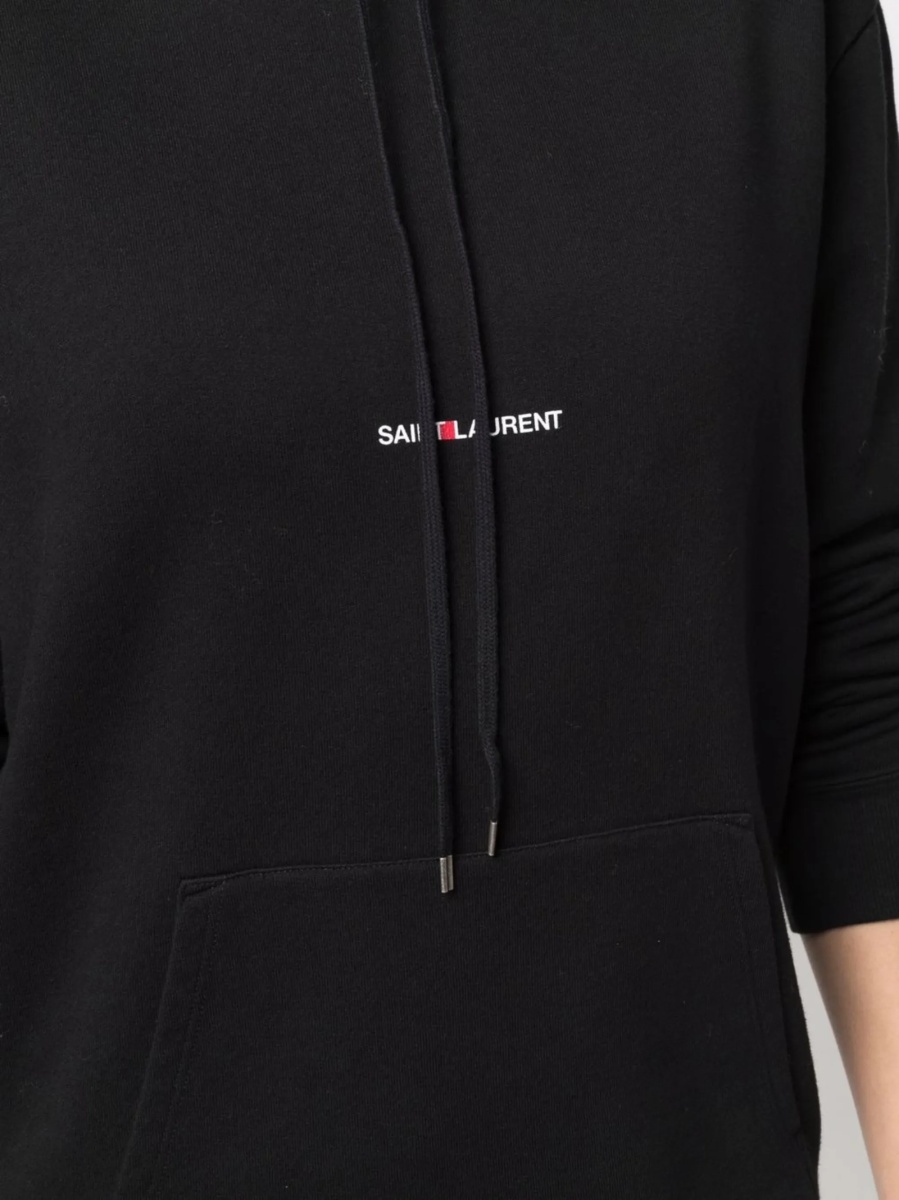 Hanorac Saint Laurent negru din bumbac - Img 5