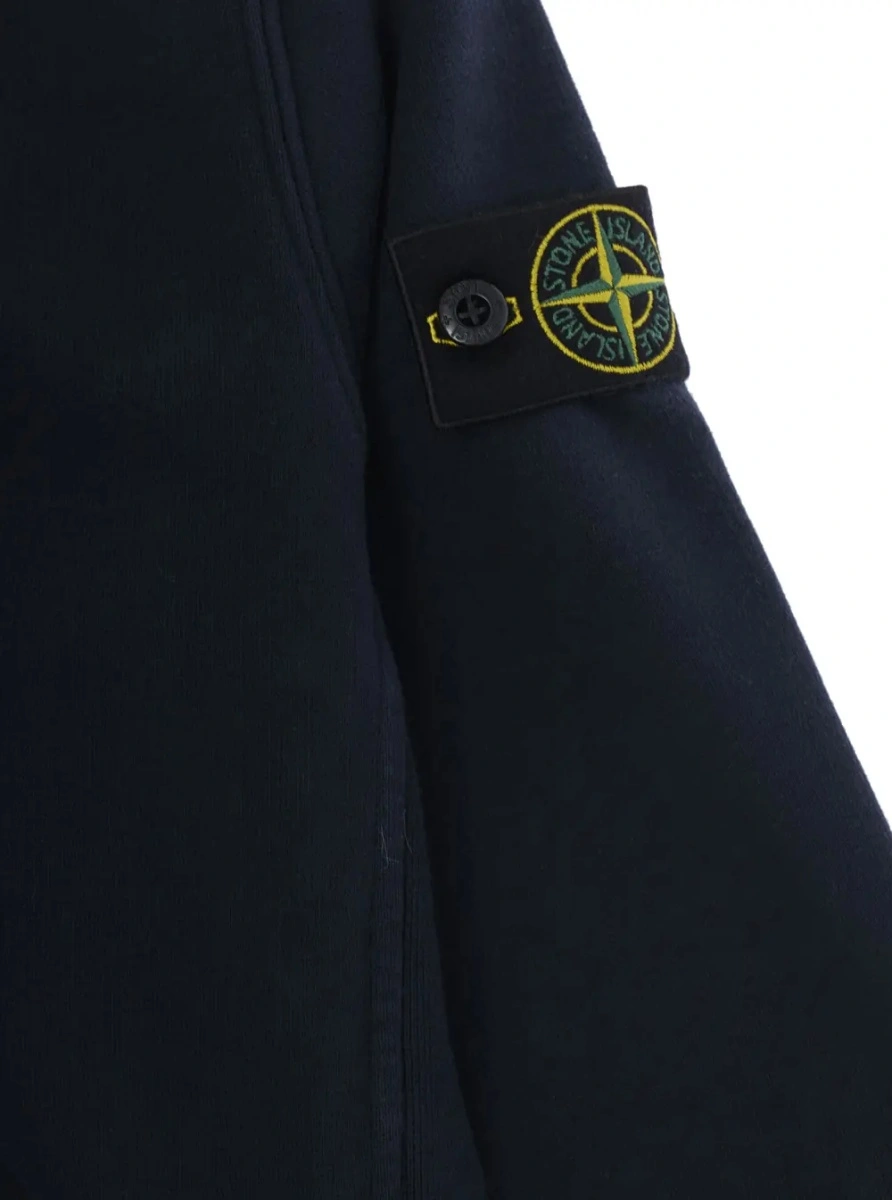 Hanorac Stone Island albastru din bumbac - Img 3
