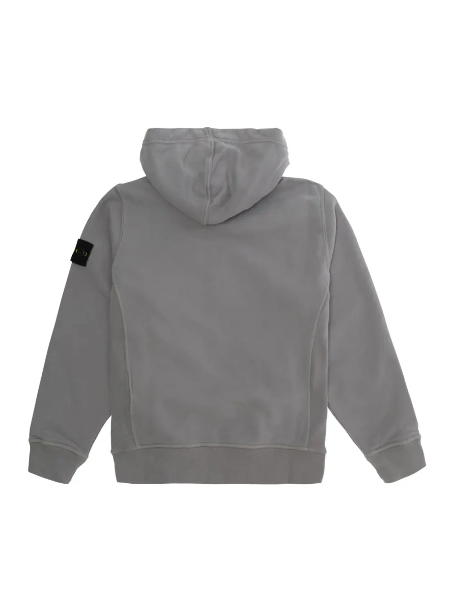 Hanorac Stone Island gri din bumbac - Img 2
