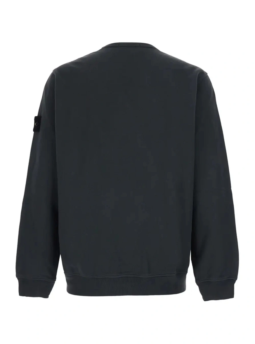 Hanorac Stone Island gri din bumbac - Img 2
