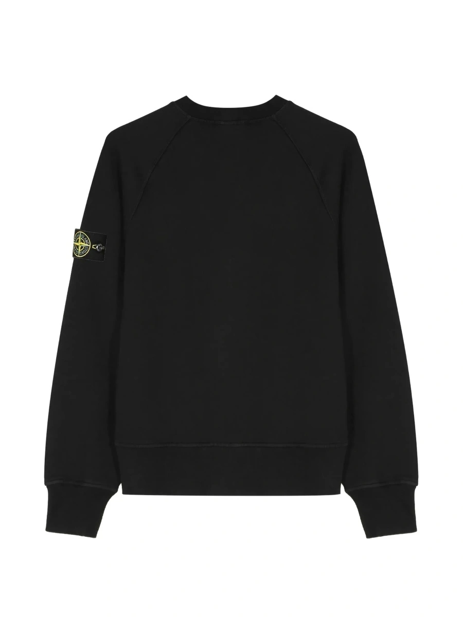 Hanorac Stone Island negru din bumbac - Img 4