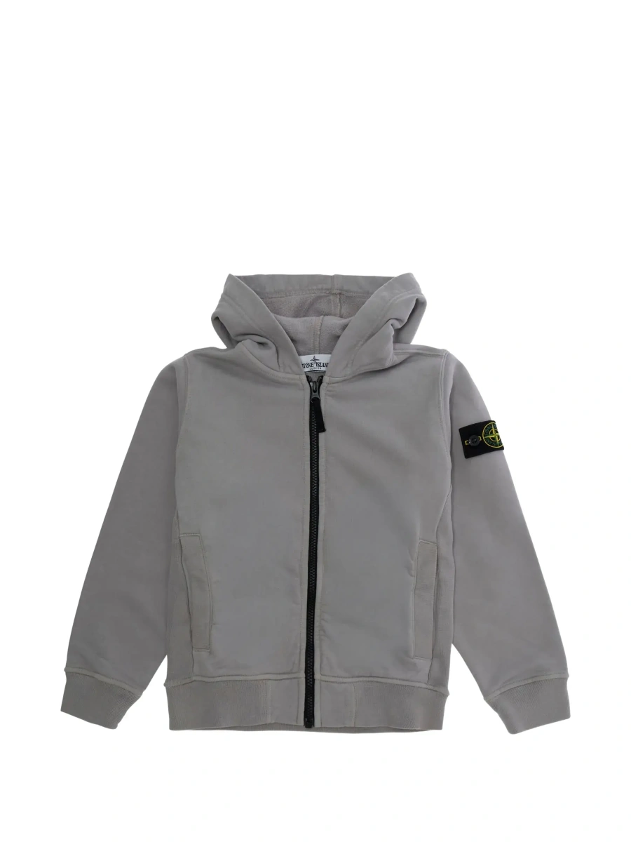 Hanorac Stone Island roz din bumbac - Img 6