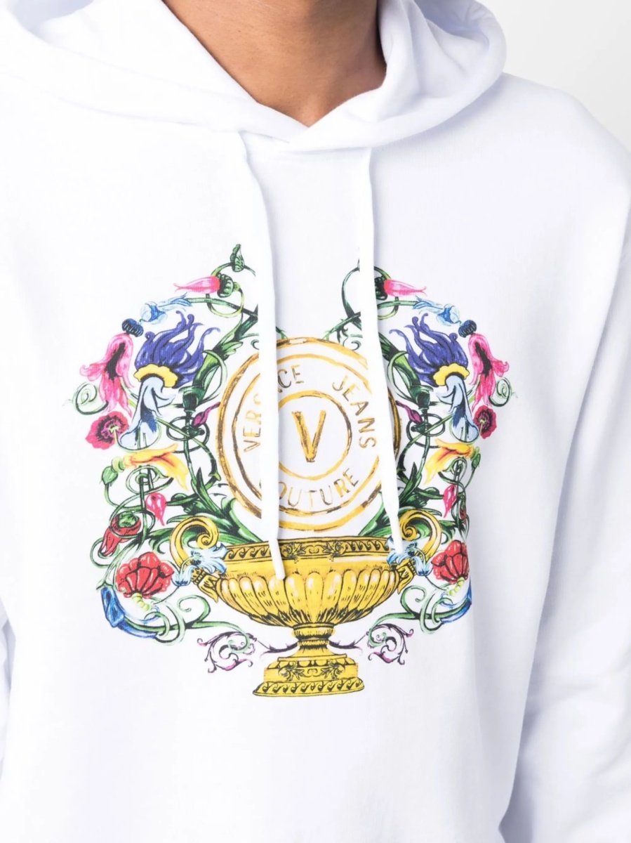 Hanorac Versace Jeans Couture alb - Img 5