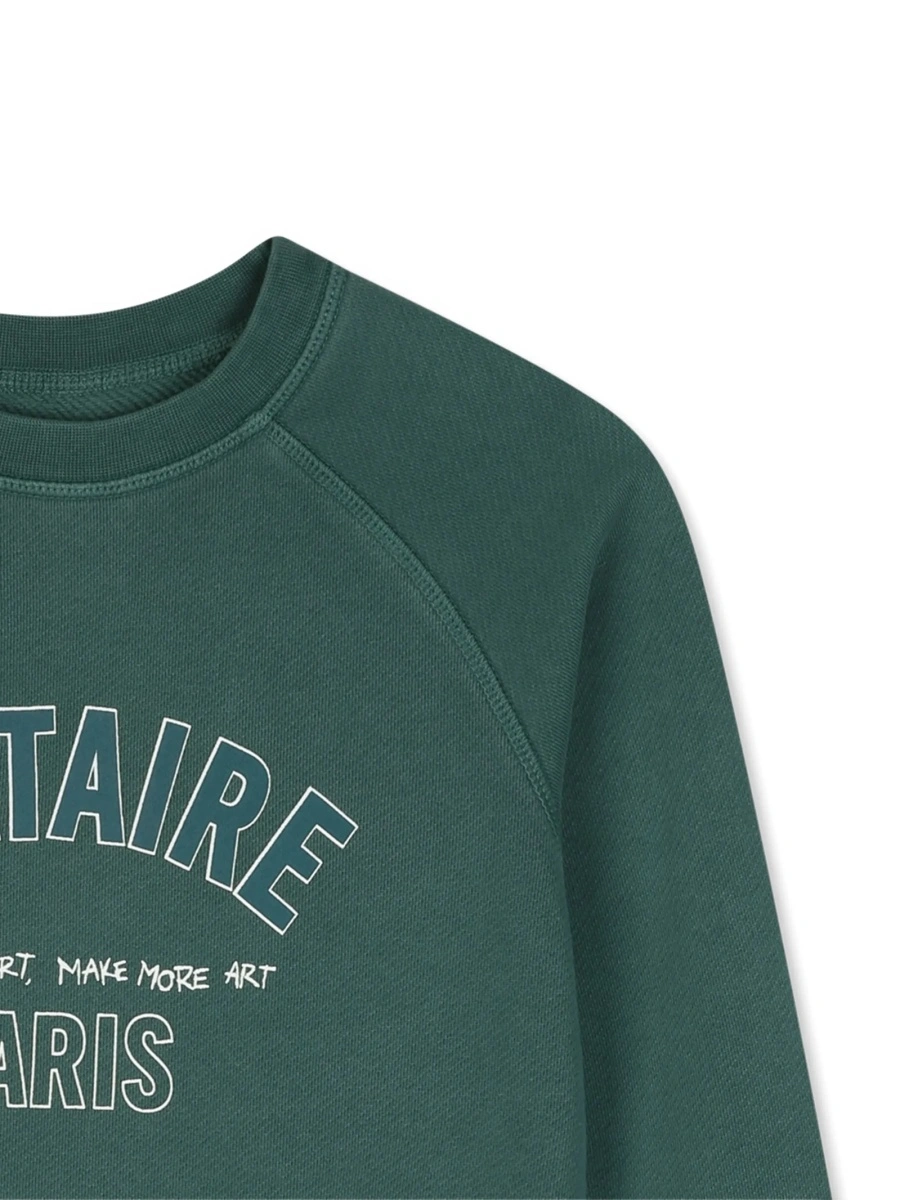 Hanorac Zadig &amp; Voltaire verde din bumbac organic - Img 3