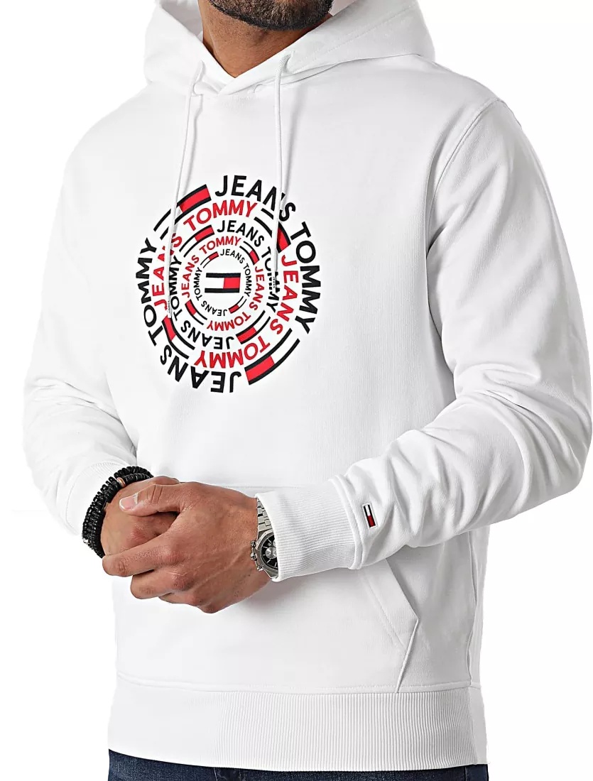 Hanorace Circular Graphic Hoodie DM0DM13288YBR - Img 3