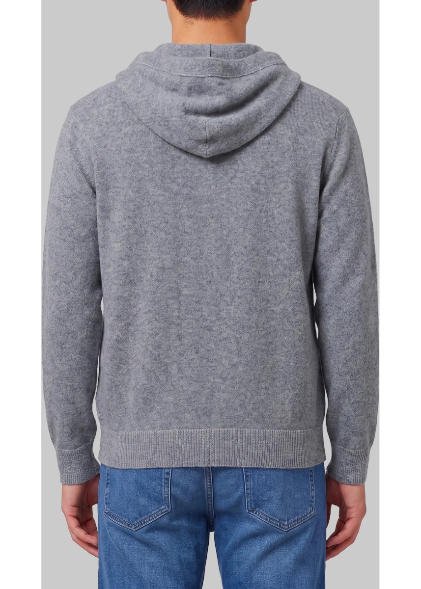 Hanorace Merino Wool Zip Sweatshirt In - Img 3