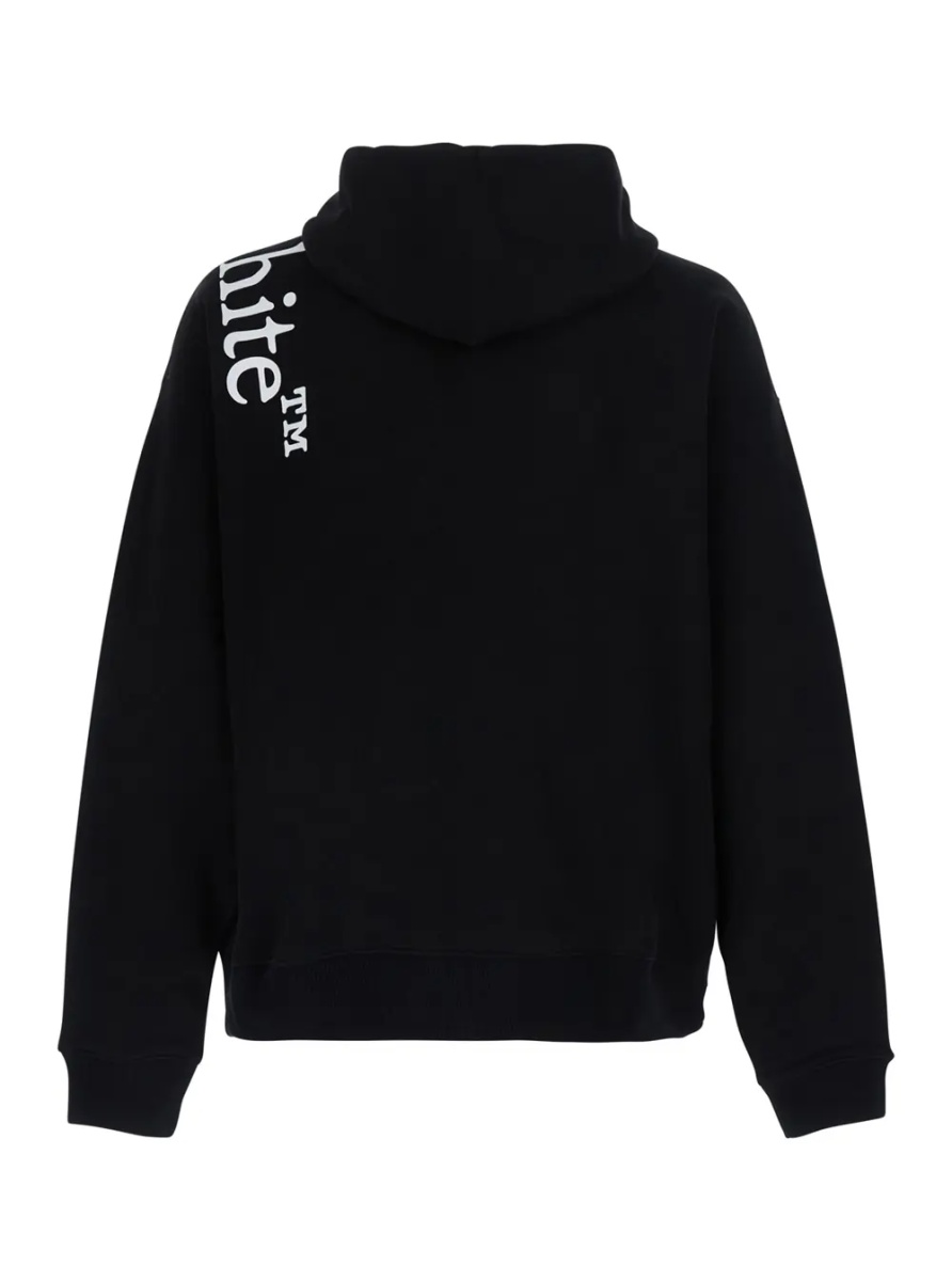 Hanorace Sweatshirt VERTICAL BOOKISH with black cotton logo unisex - Img 2