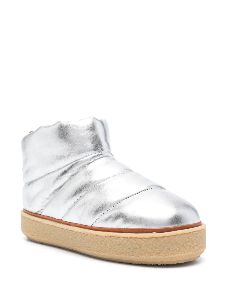 Incaltaminte Isabel Marant argintie din piele - Img 2