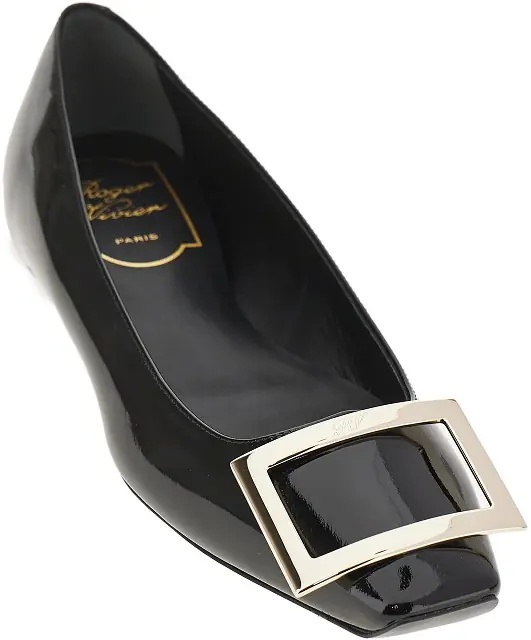 Incaltaminte 'Trompette' patent leather ballet flats - Img 2