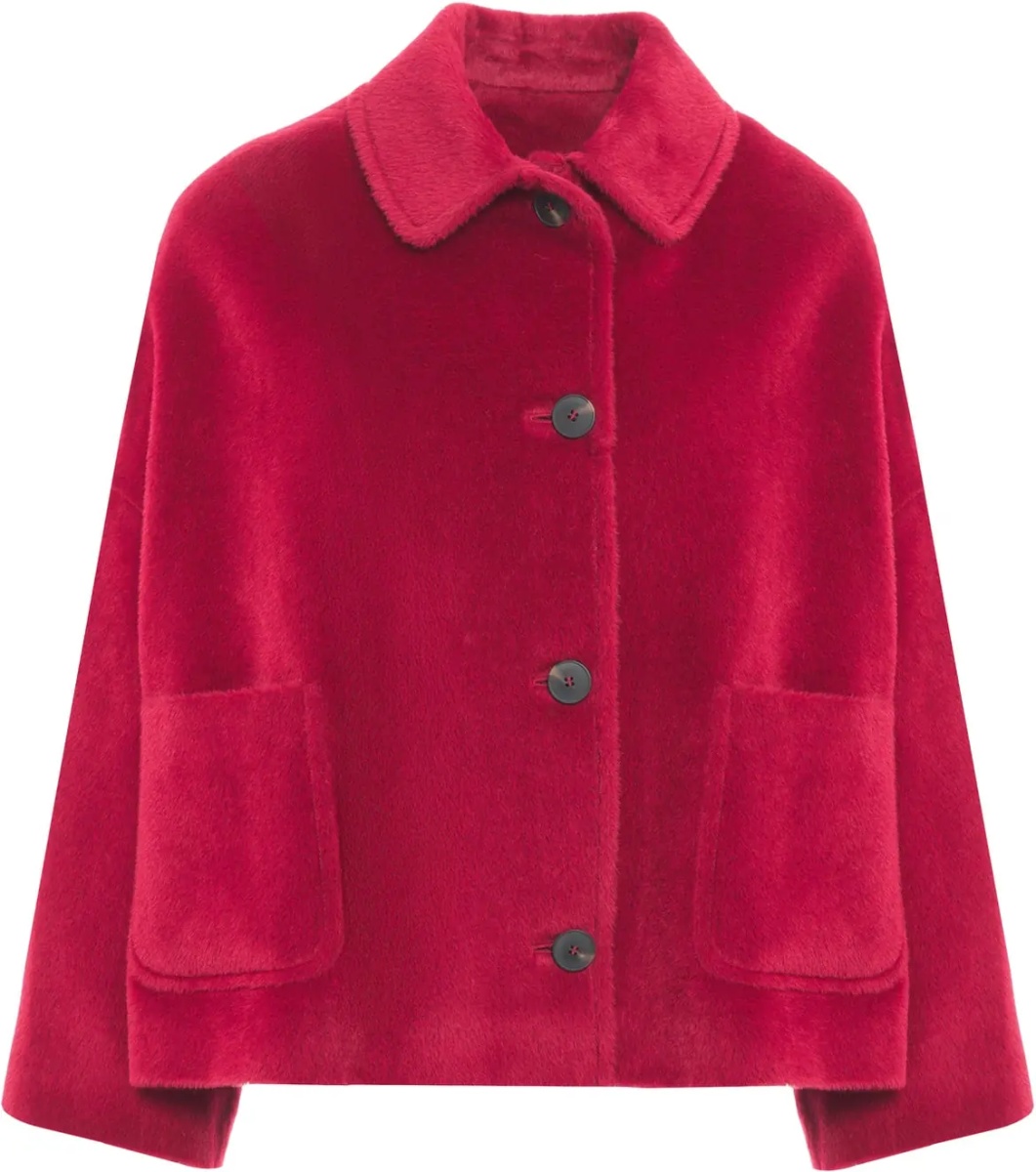 Jacheta Alpaca jacket with patch pockets - Img 2