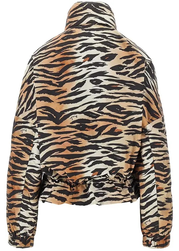 Jacheta Animalier print technical canvas jacket - Img 3